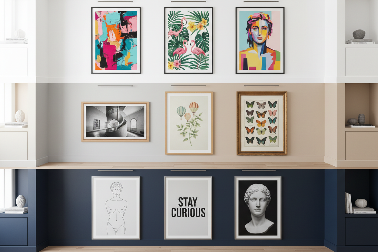 Comment choisir des affiches en fonction de la couleur de ses murs ?