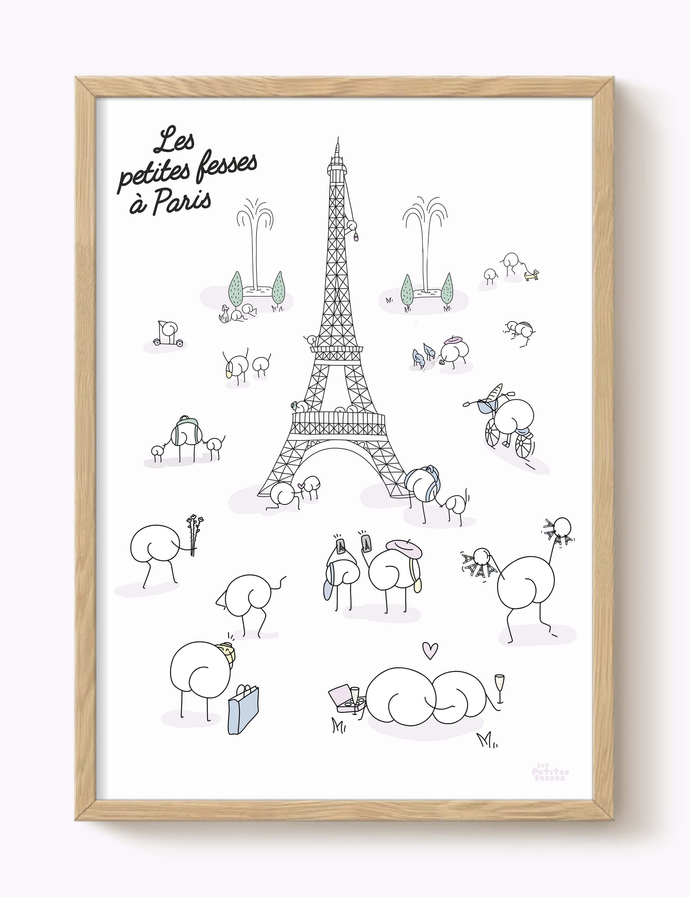 Affiche Les petites fesses à Paris