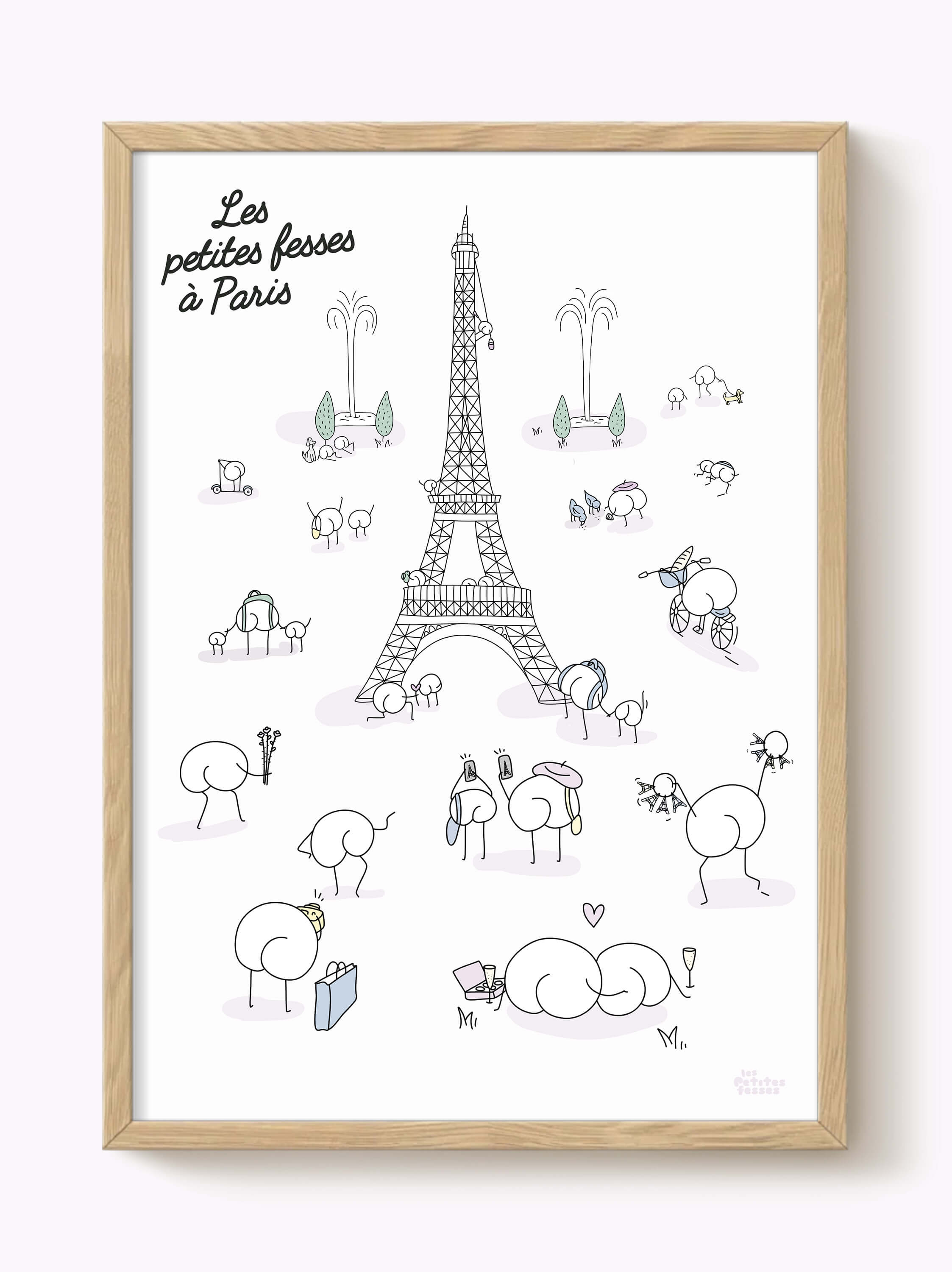 Affiche Les petites fesses à Paris