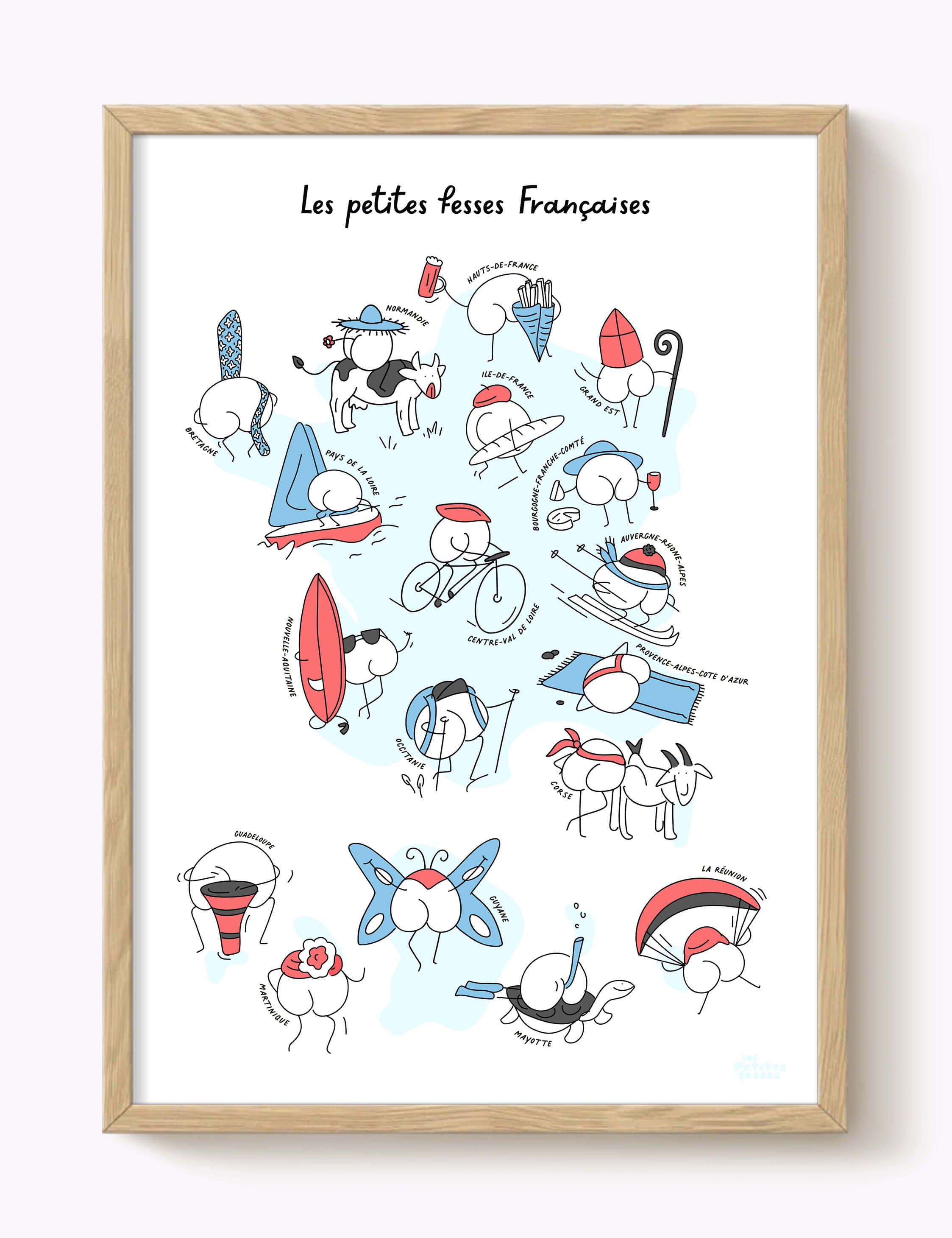 Affiche Les petites fesses Françaises