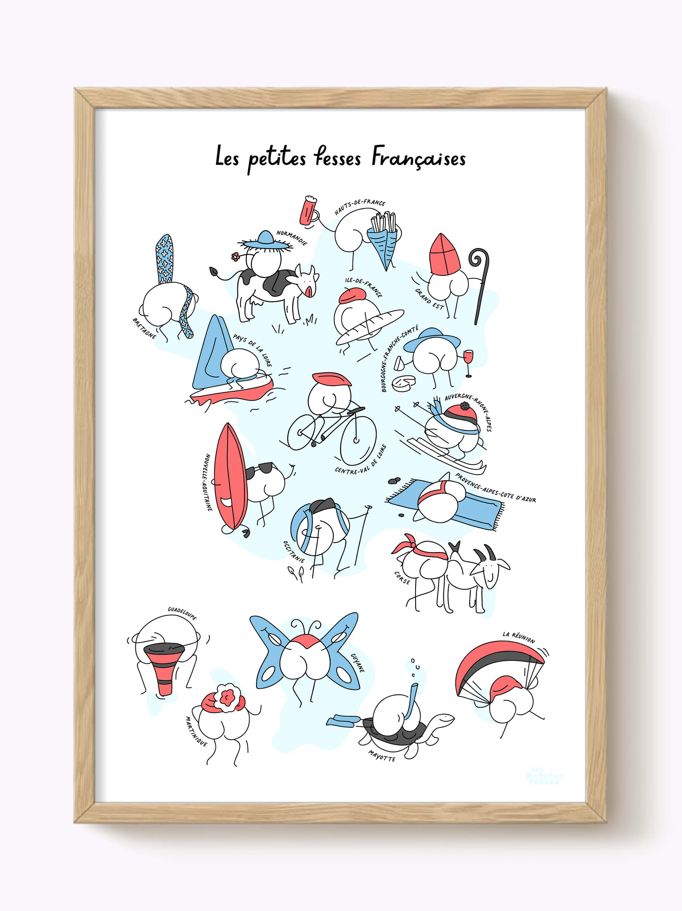 Affiche Les petites fesses Françaises