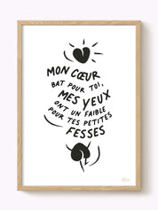 Affiche mon cœur bat pour toi
