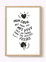 Affiche mon cœur bat pour toi