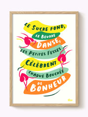 Affiche Le sucre fond