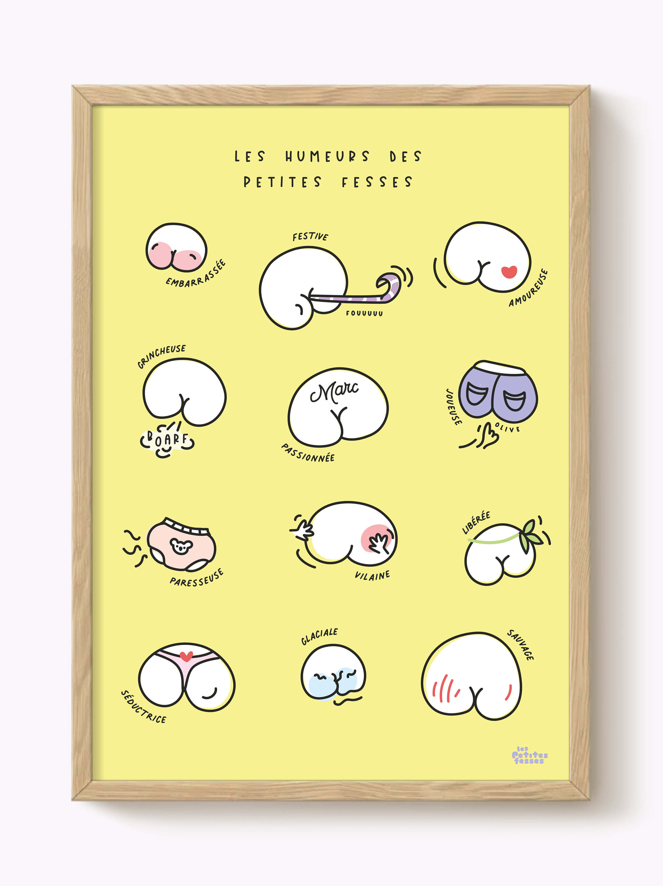 Affiche Les humeurs des petites fesses