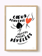 Affiche cœur renversé