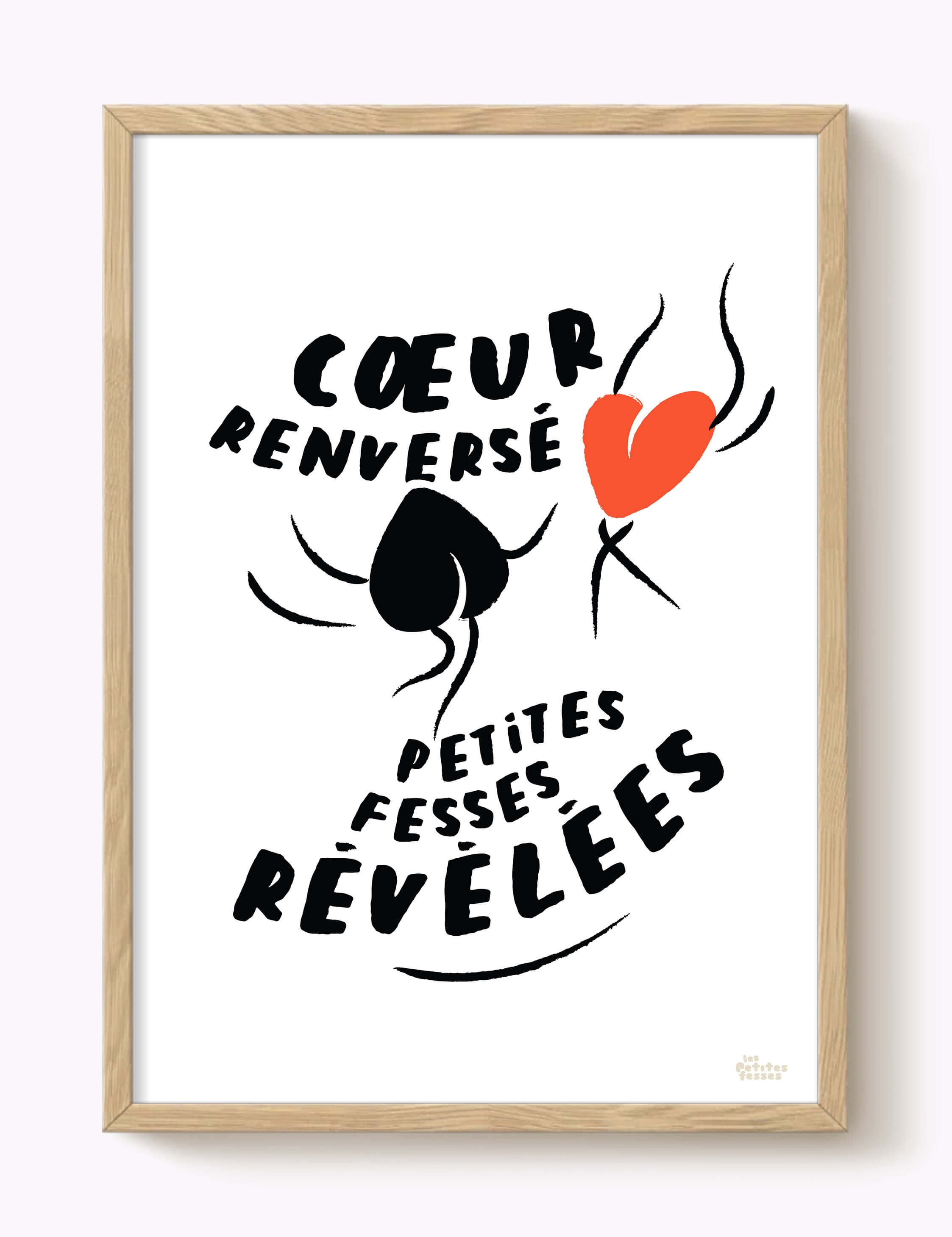 Affiche cœur renversé