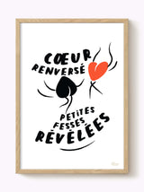 Affiche cœur renversé