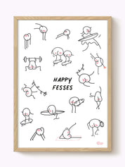 Affiche Happy fesses sportives