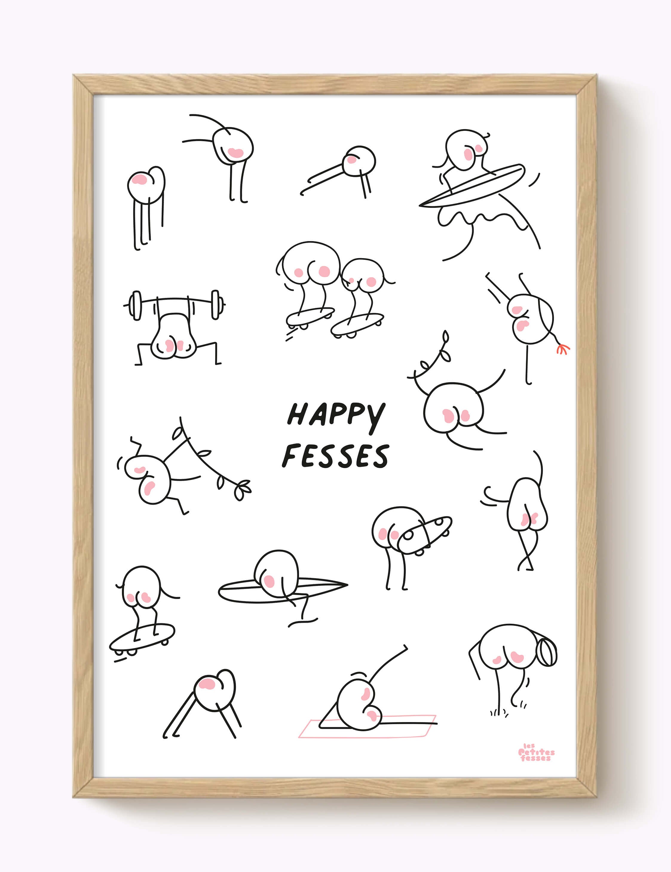 Affiche Happy fesses sportives