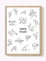 Affiche Happy fesses sportives
