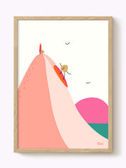Affiche Surf sur la dune du Pilat
