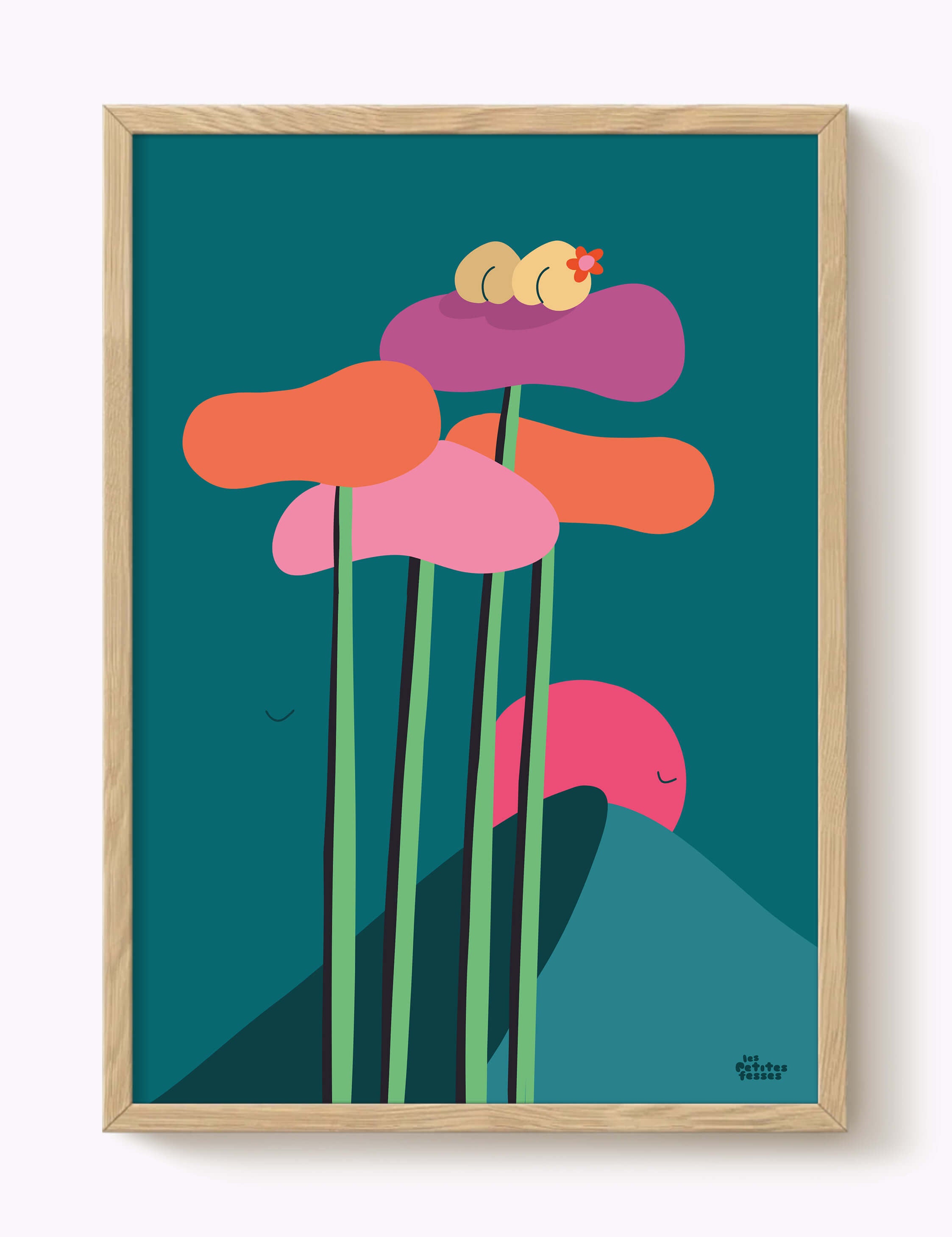 Affiche Sunset sur les pins