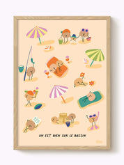 Affiche Journée plage