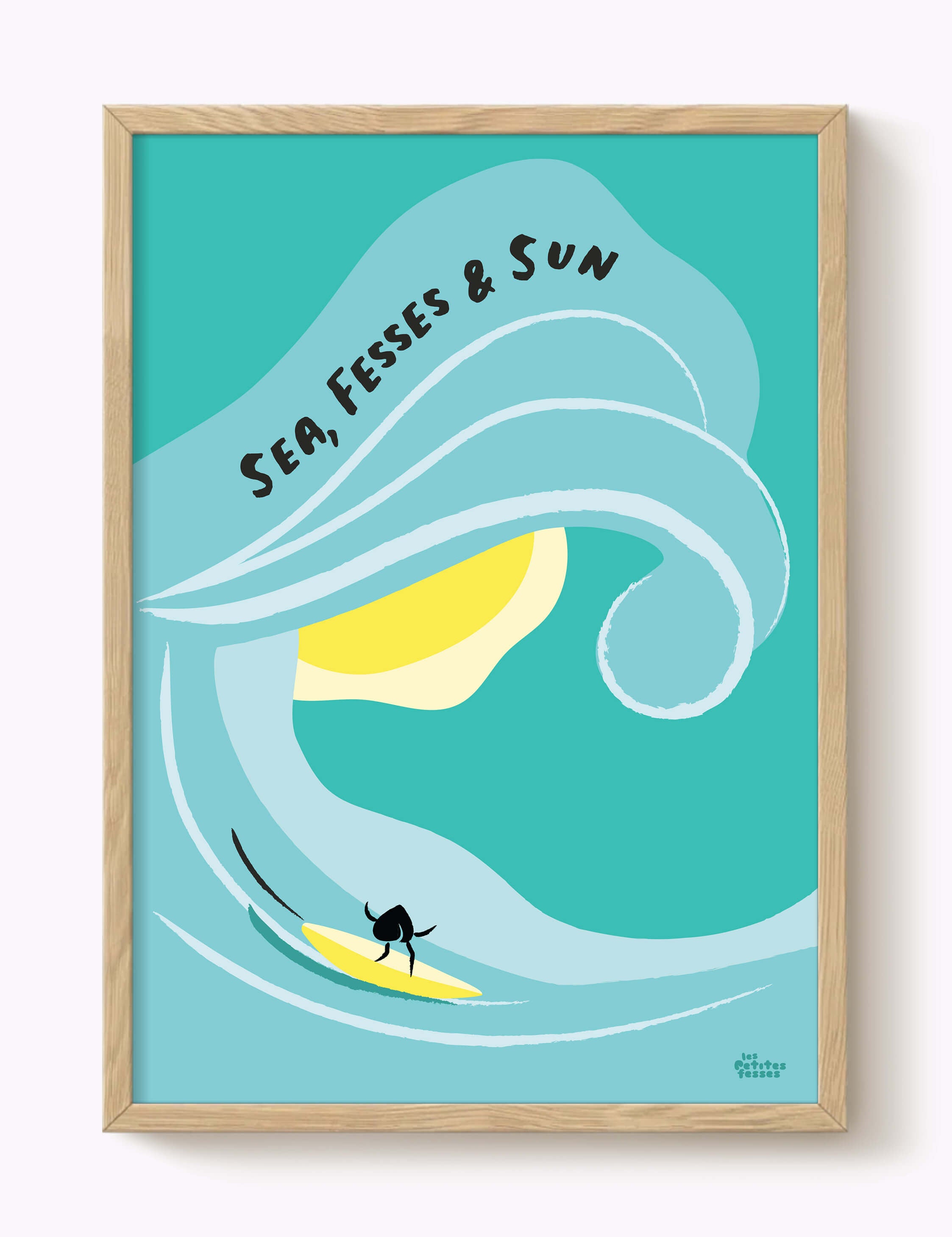 Affiche Surf Sea Fesses & Sun