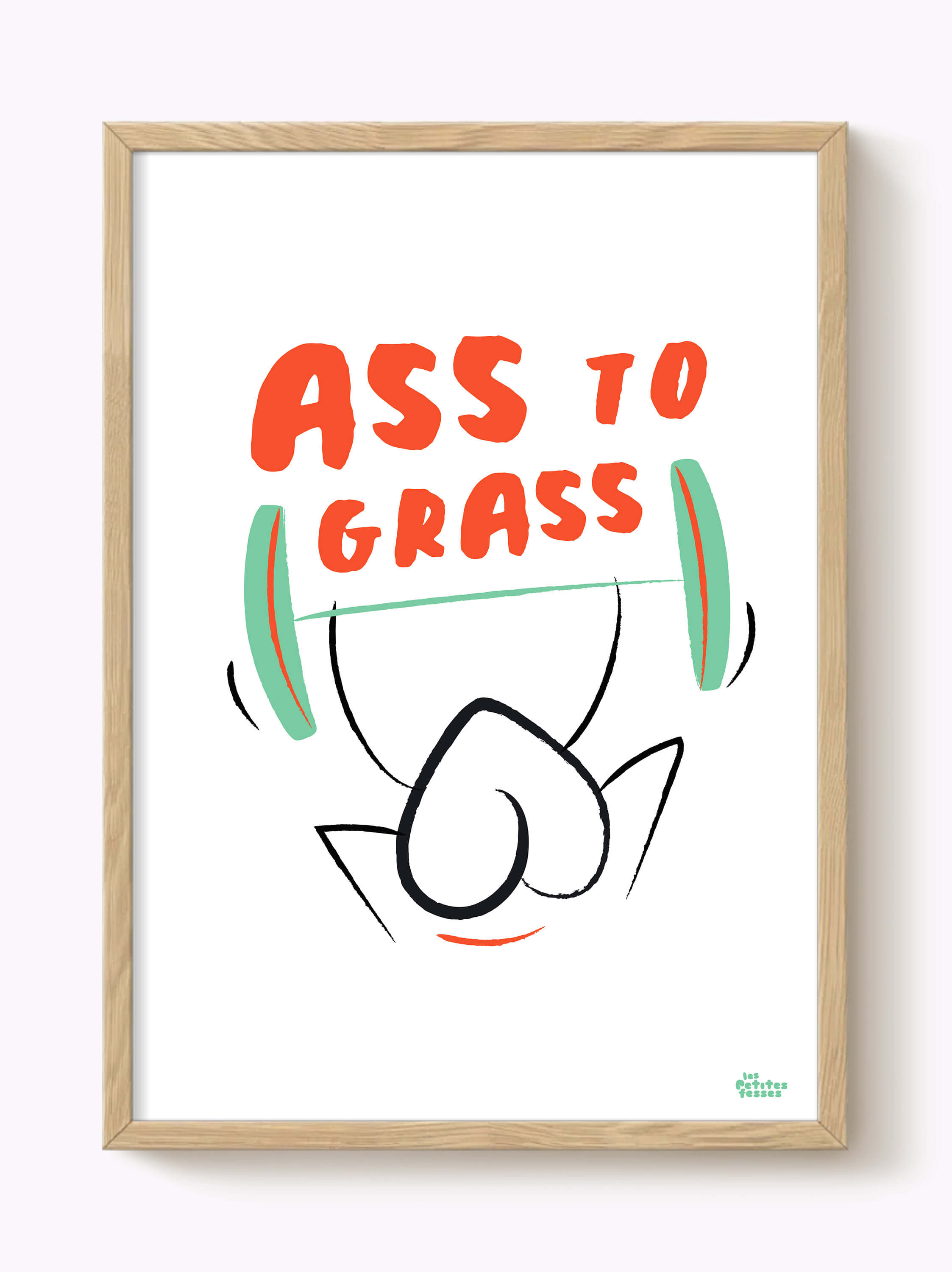 Affiche Muscu Squat Ass to grass