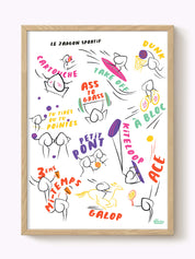 Affiche Le jargon sportif