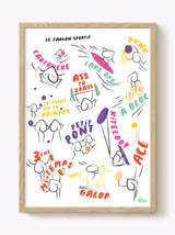 Affiche Le jargon sportif