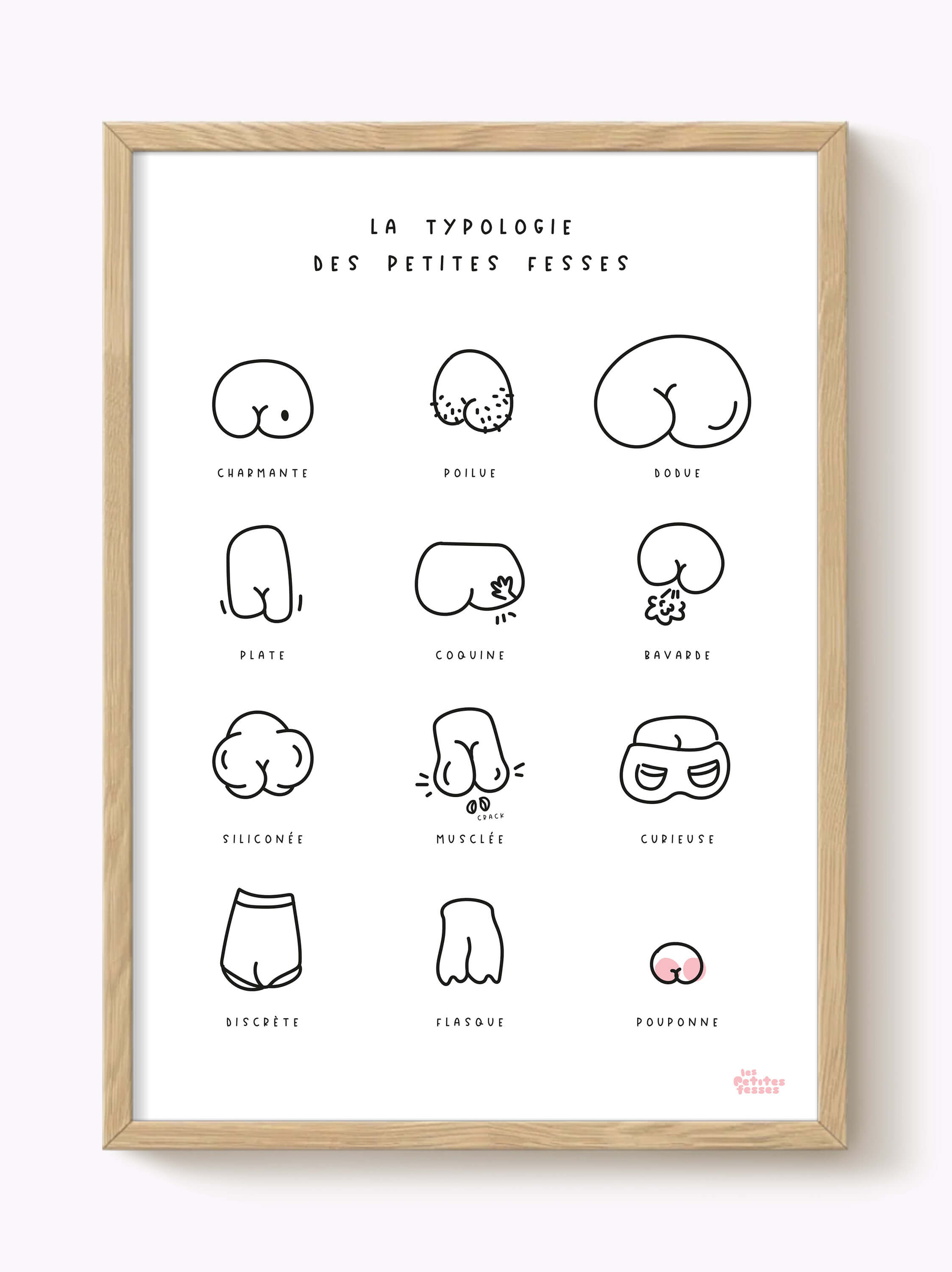 Affiche La typologie des petites fesses