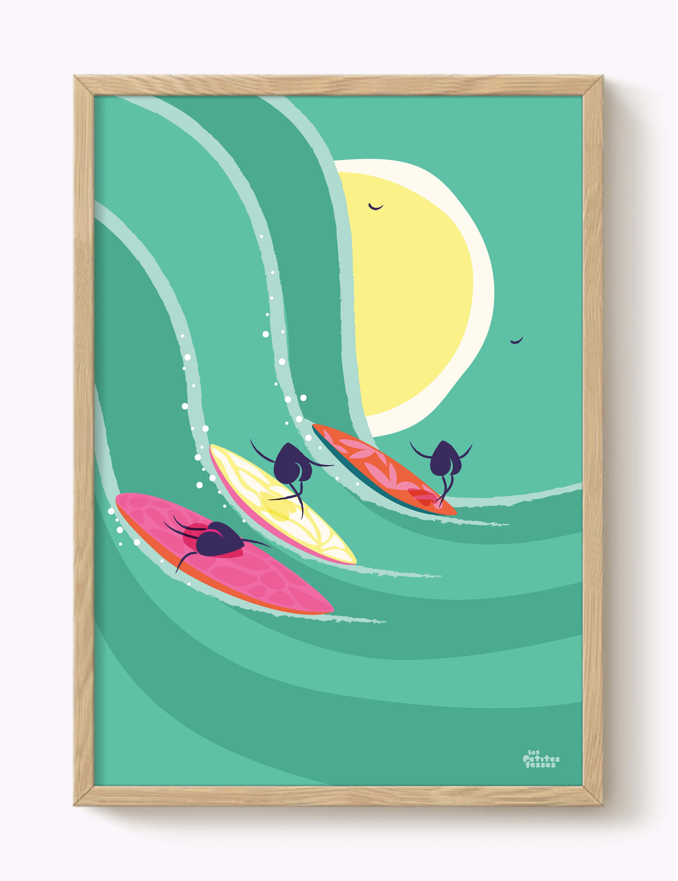 Affiche Trio Surfer