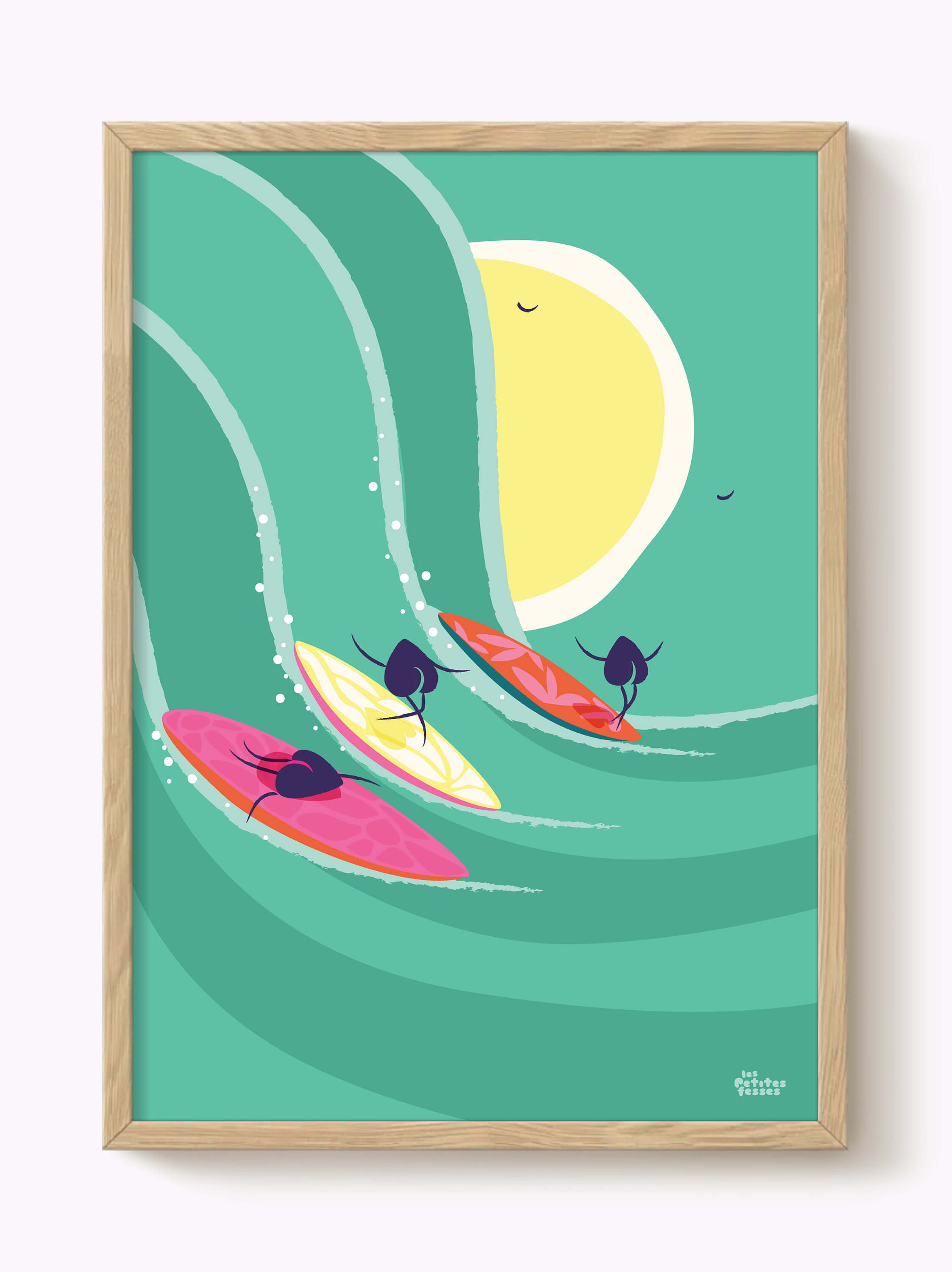 Affiche Trio Surfer