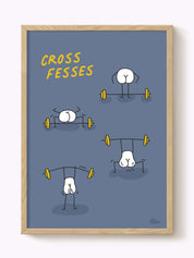 Affiche Crossfit Cross fesses