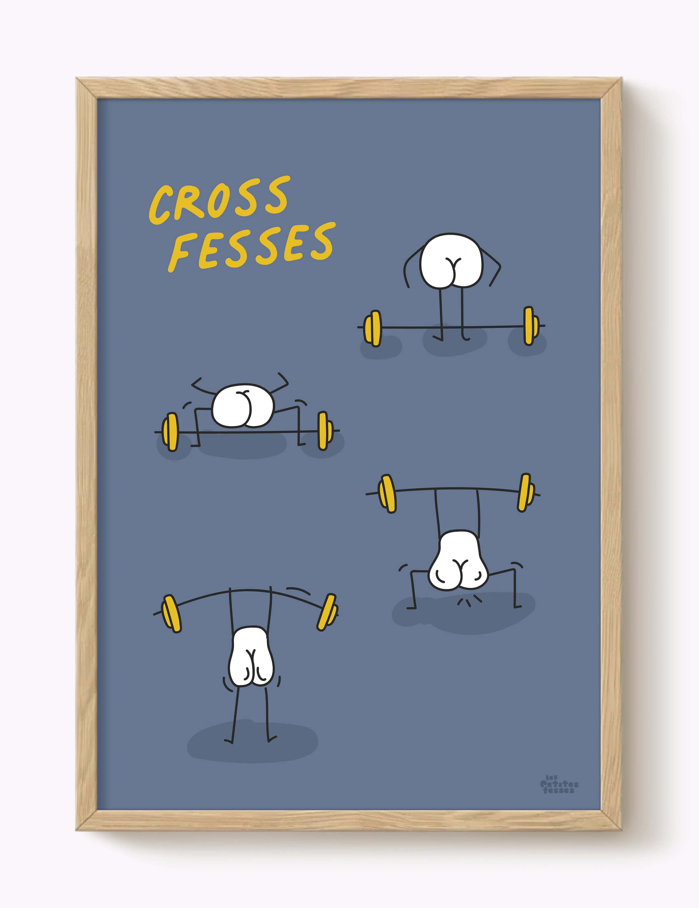 Affiche Crossfit Cross fesses
