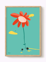 Affiche La fleur