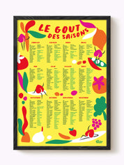 Affiche Calendrier des Fruits et Légumes de saison