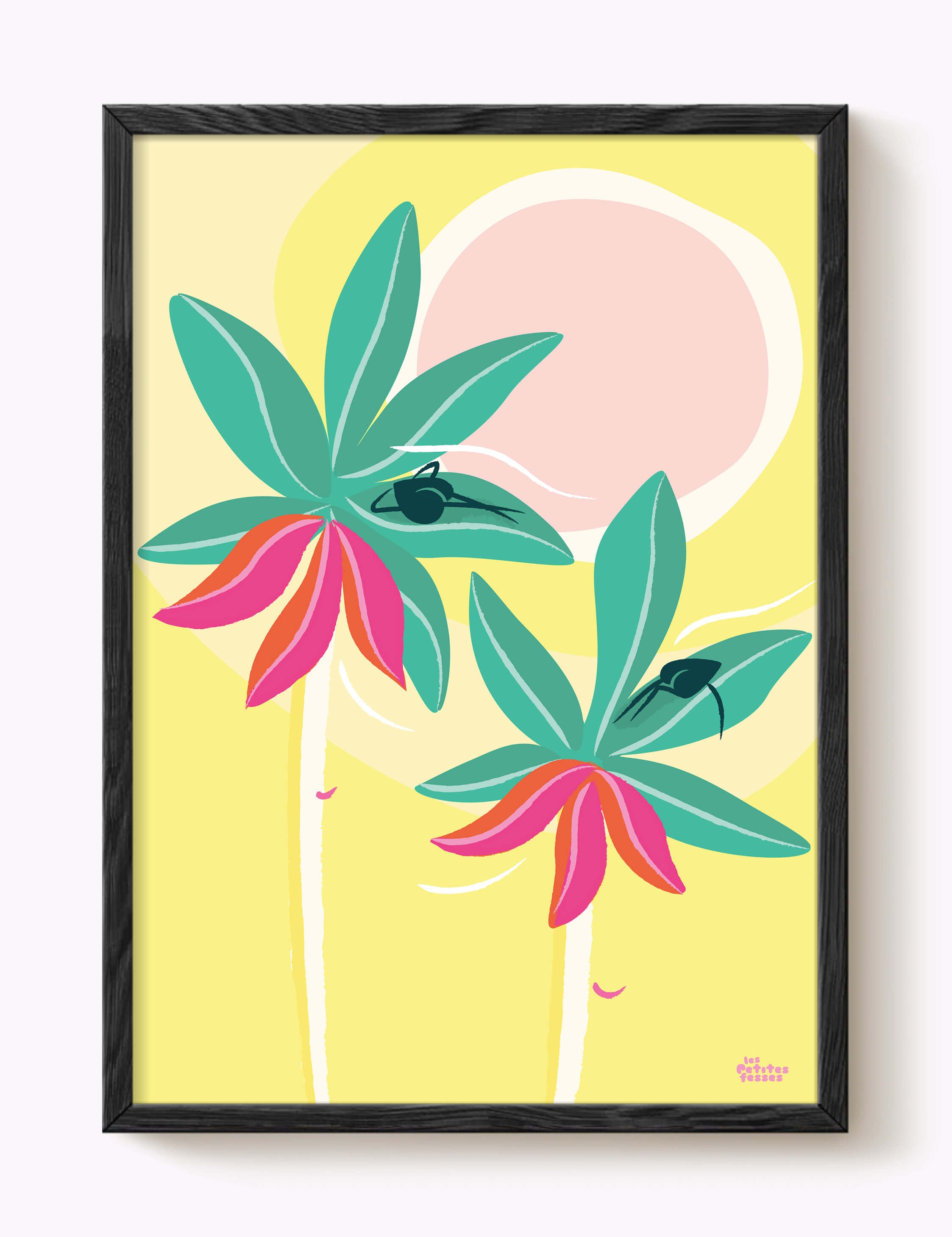 Affiche Sieste dans les palmiers