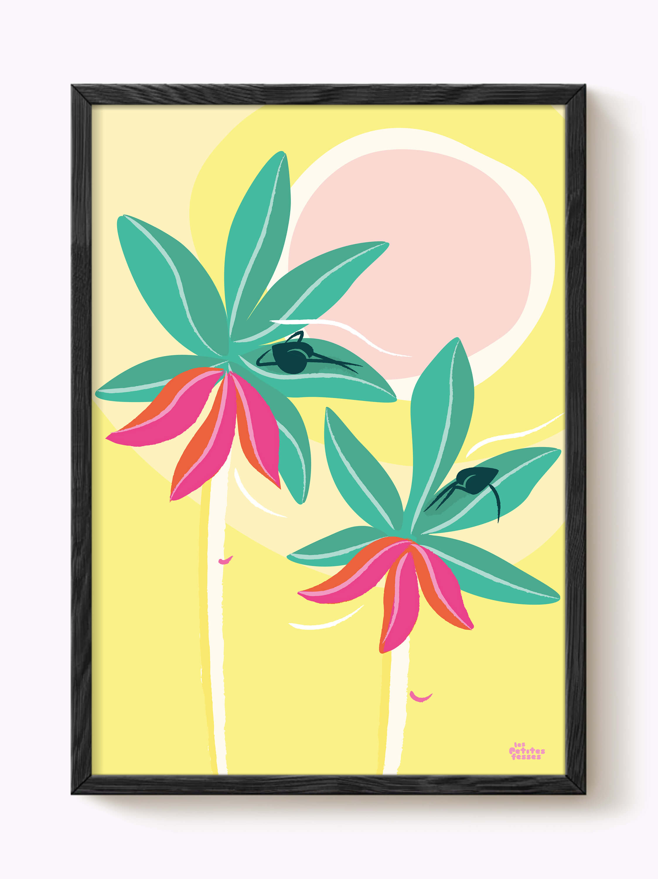 Affiche Sieste dans les palmiers