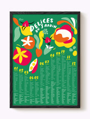Affiche Calendrier Délices du jardin