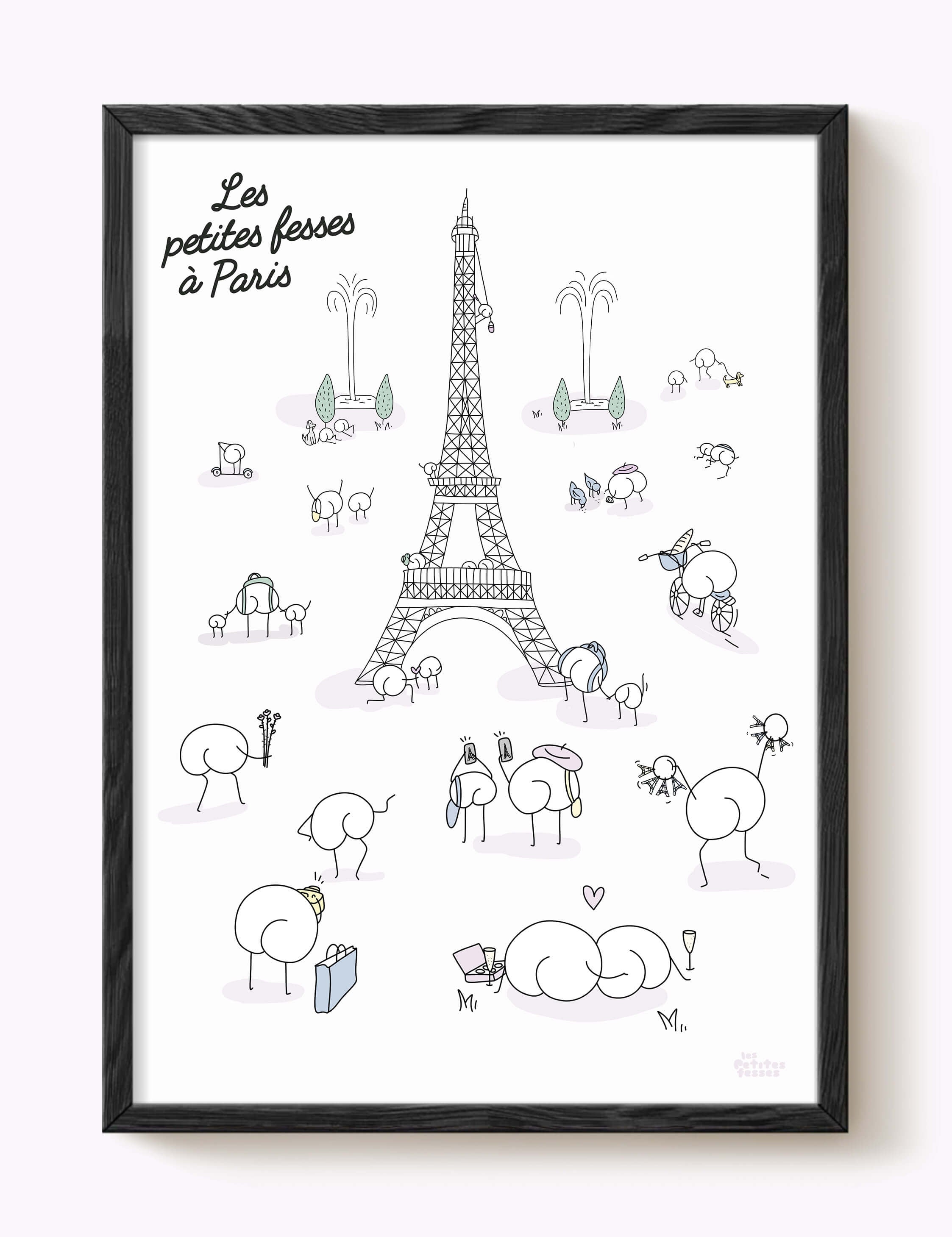 Affiche Les petites fesses à Paris