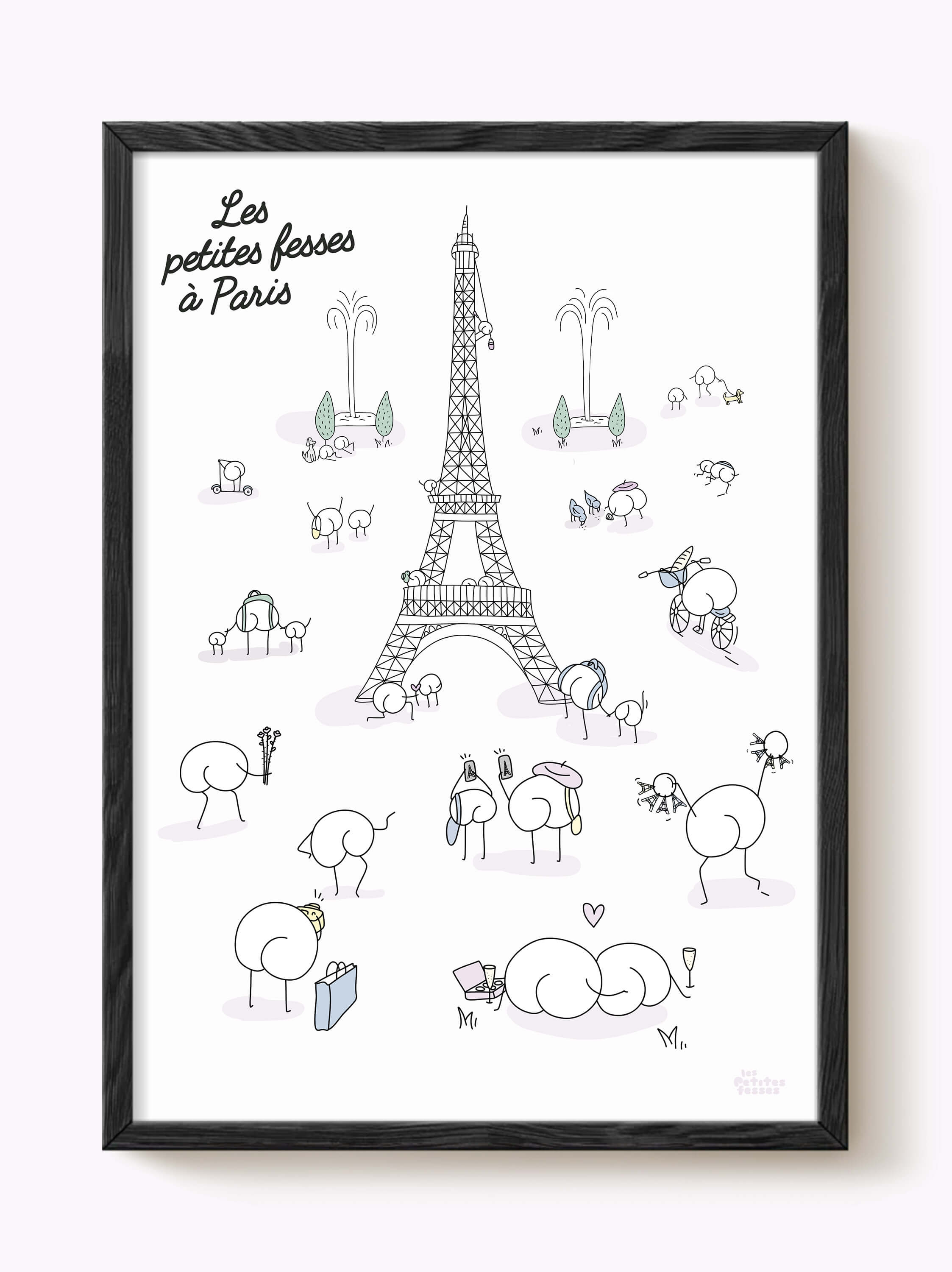 Affiche Les petites fesses à Paris