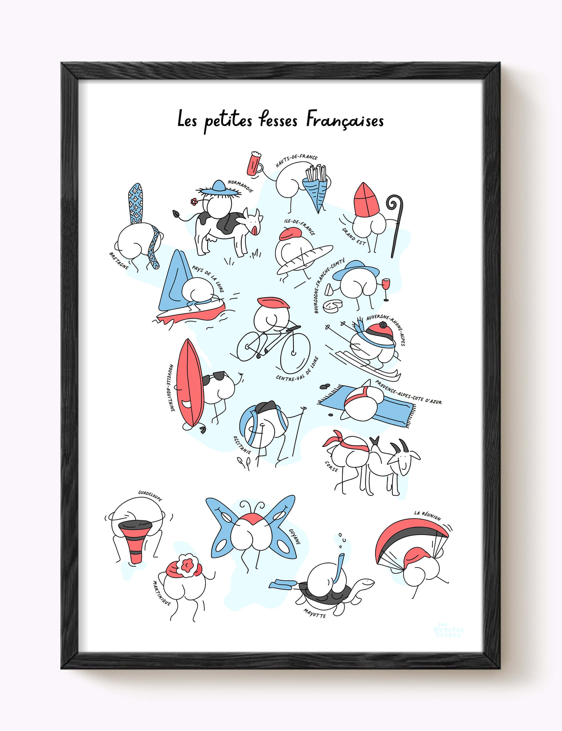 Affiche Les petites fesses Françaises