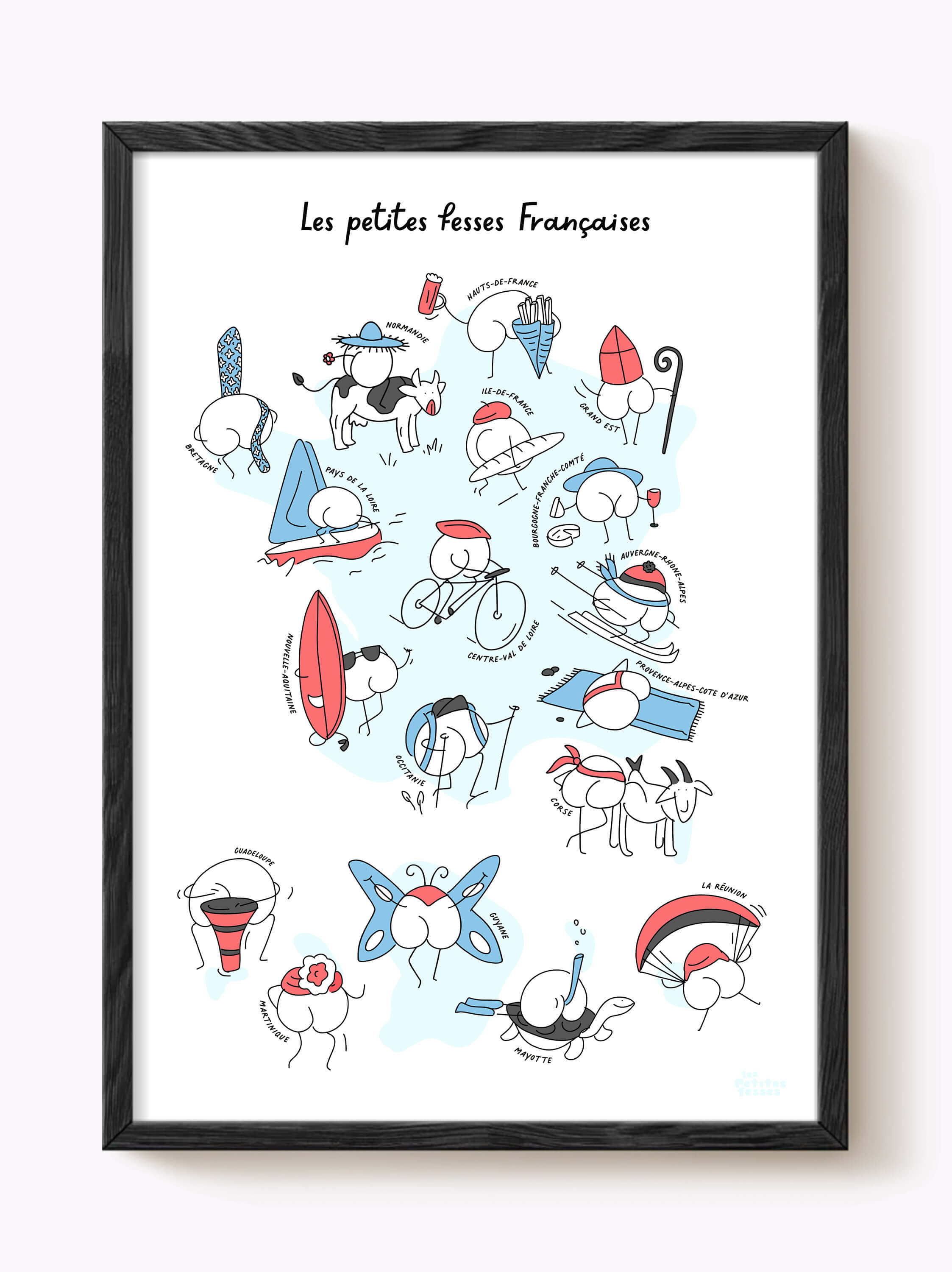 Affiche Les petites fesses Françaises