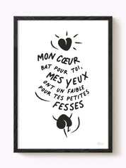 Affiche mon cœur bat pour toi