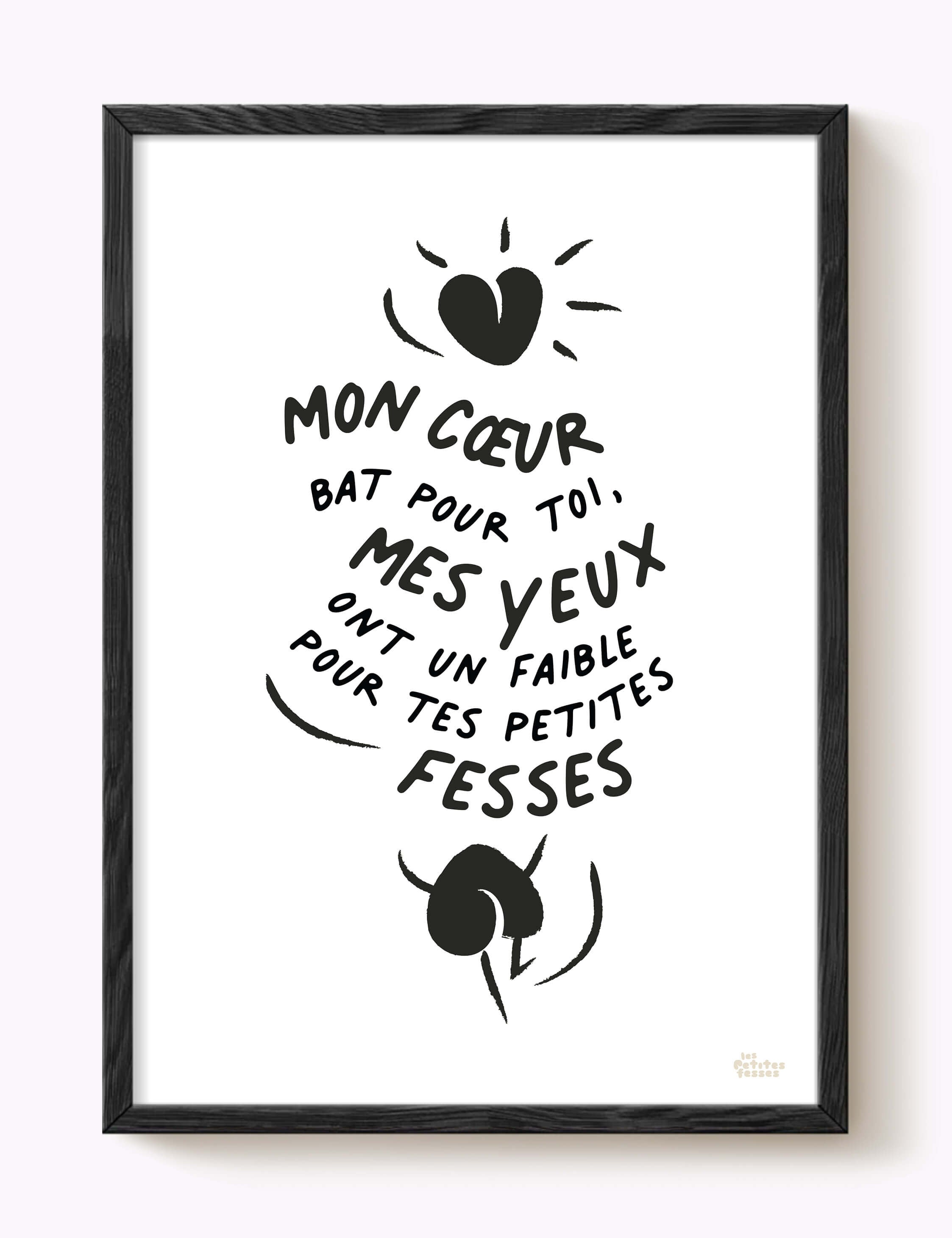 Affiche mon cœur bat pour toi