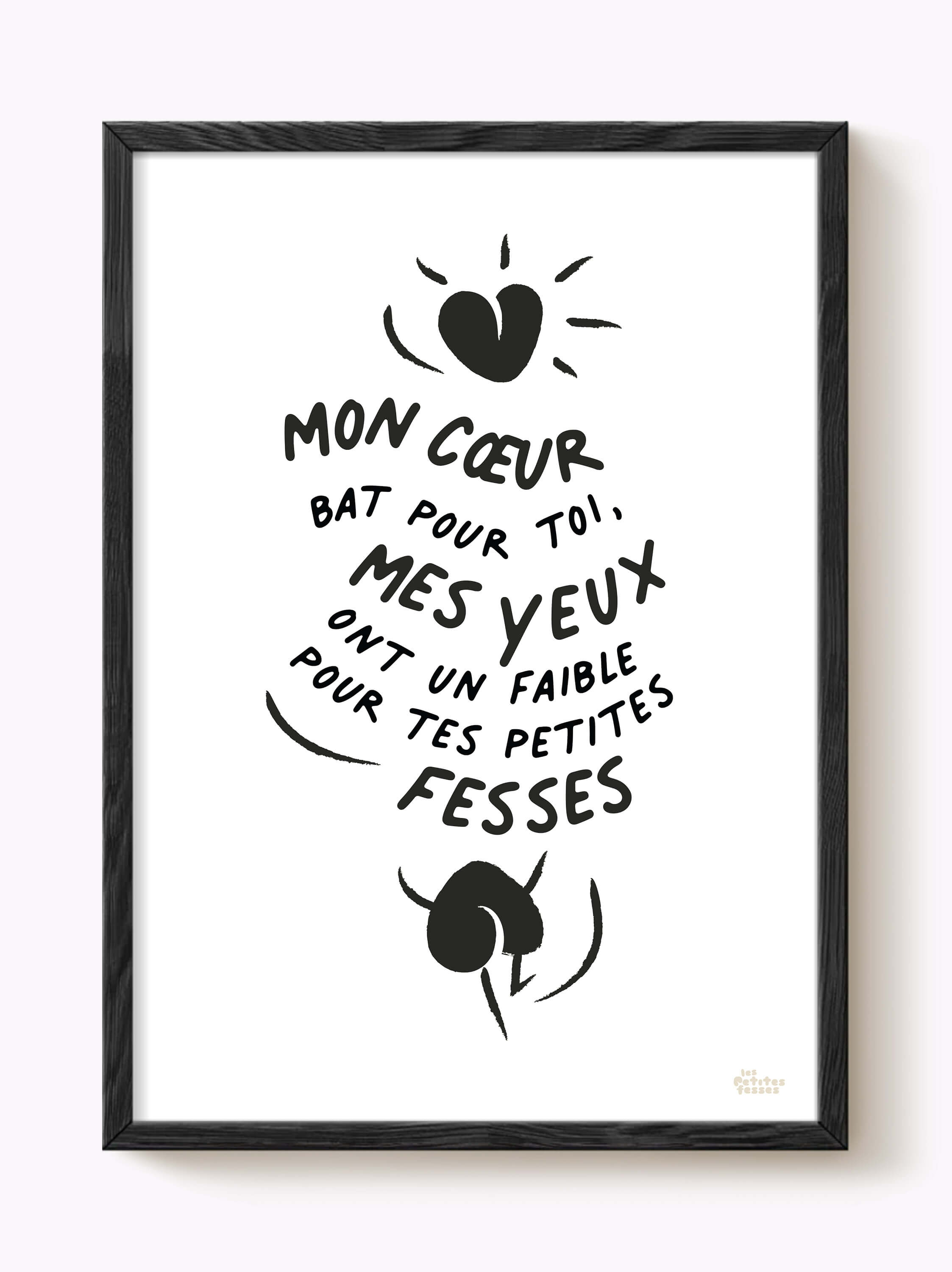 Affiche mon cœur bat pour toi