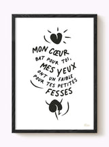 Affiche mon cœur bat pour toi