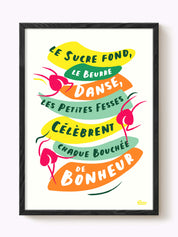 Affiche Le sucre fond