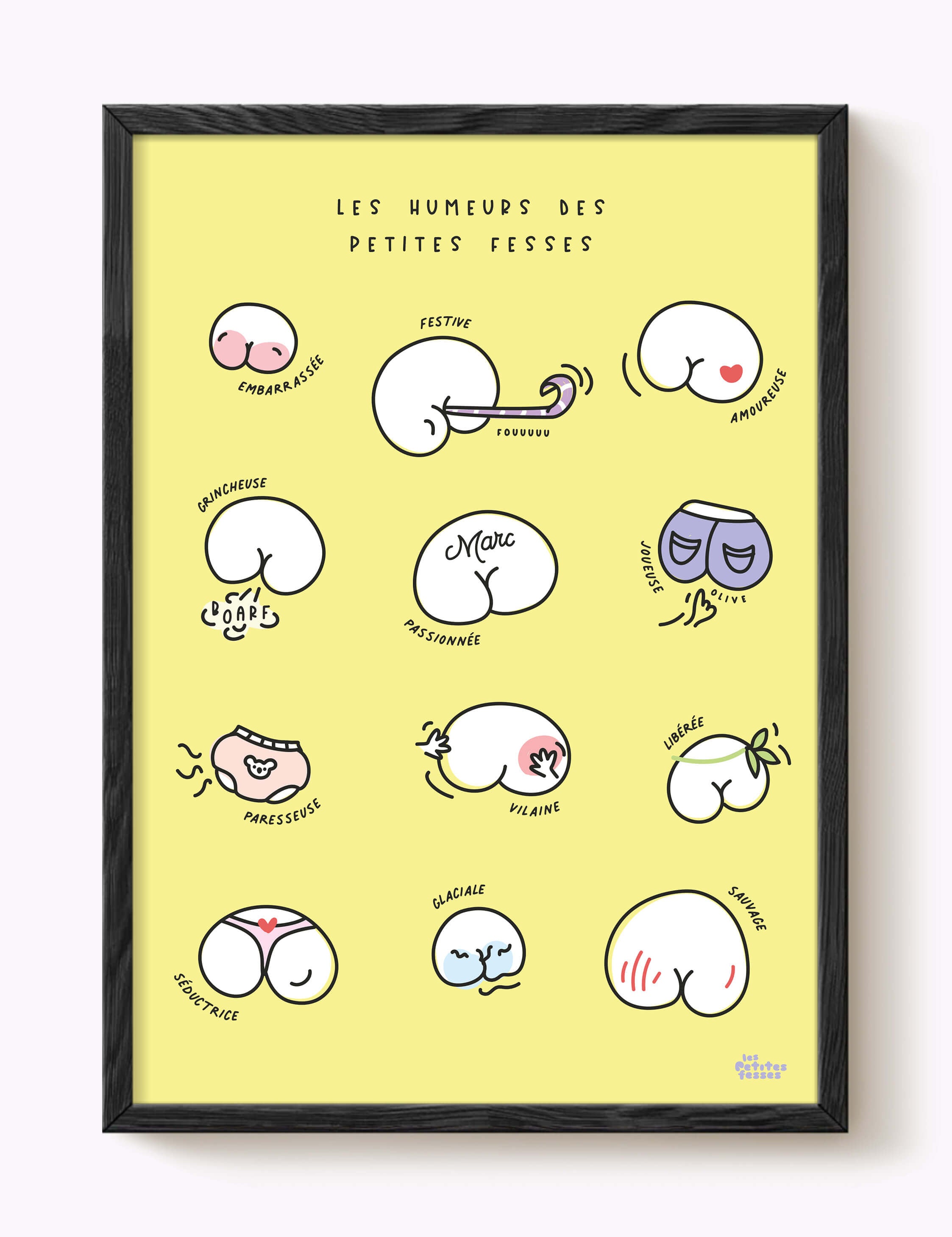 Affiche Les humeurs des petites fesses