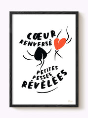 Affiche cœur renversé