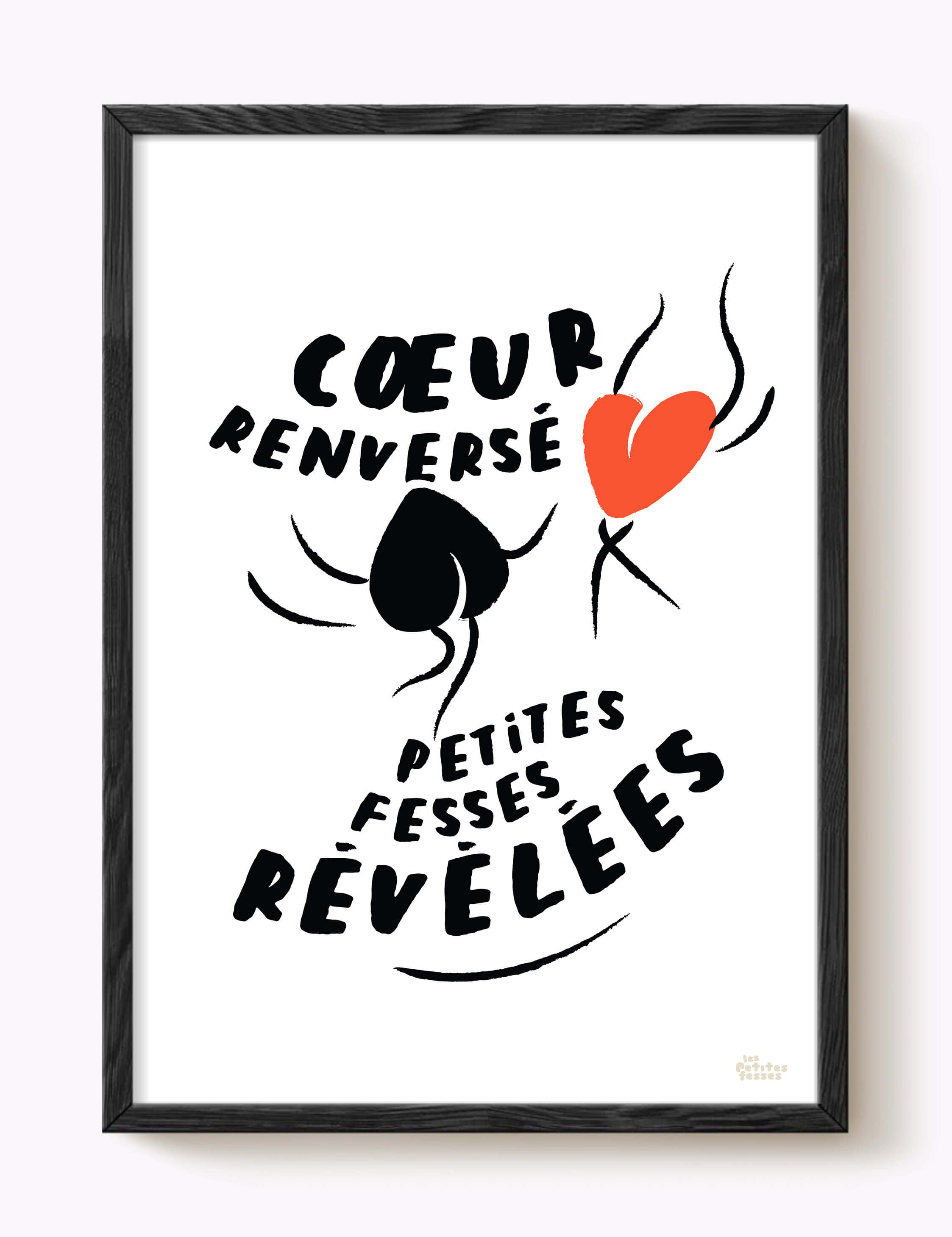 Affiche cœur renversé