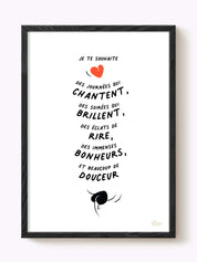 Affiche Je te souhaite