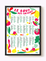 Affiche Calendrier des Fruits et Légumes de saison