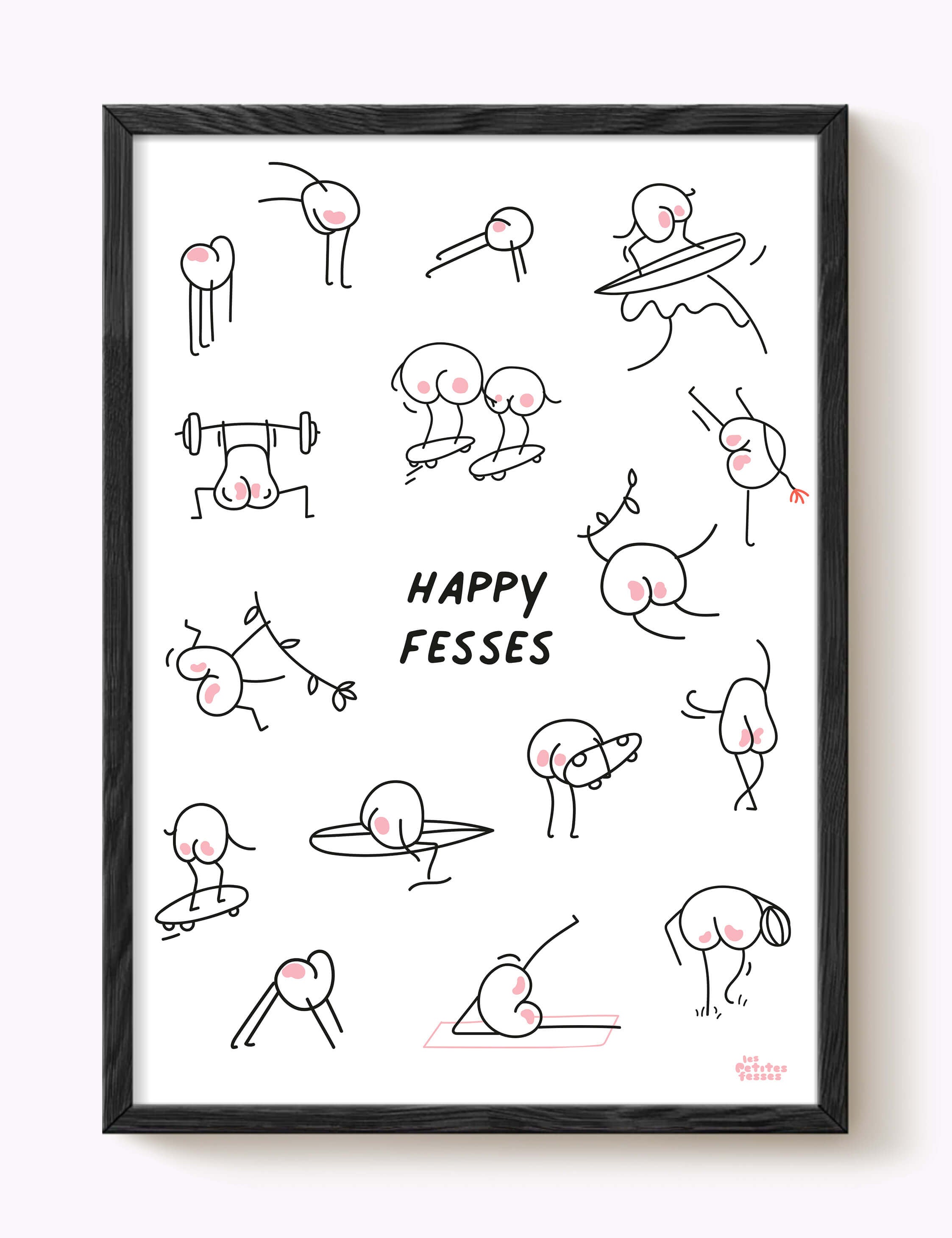 Affiche Happy fesses sportives