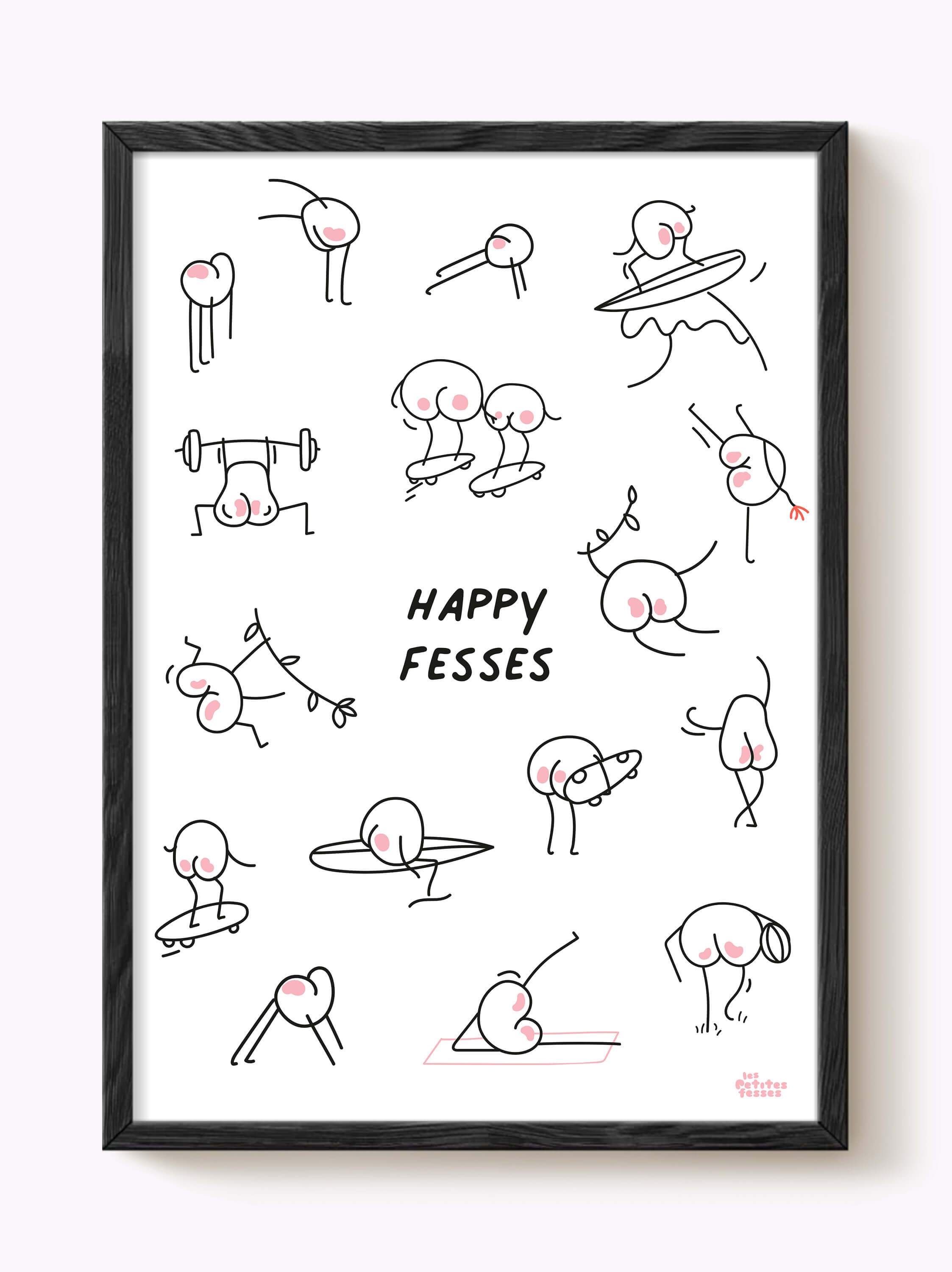 Affiche Happy fesses sportives
