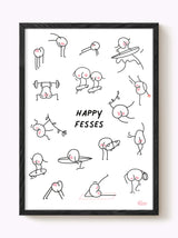 Affiche Happy fesses sportives