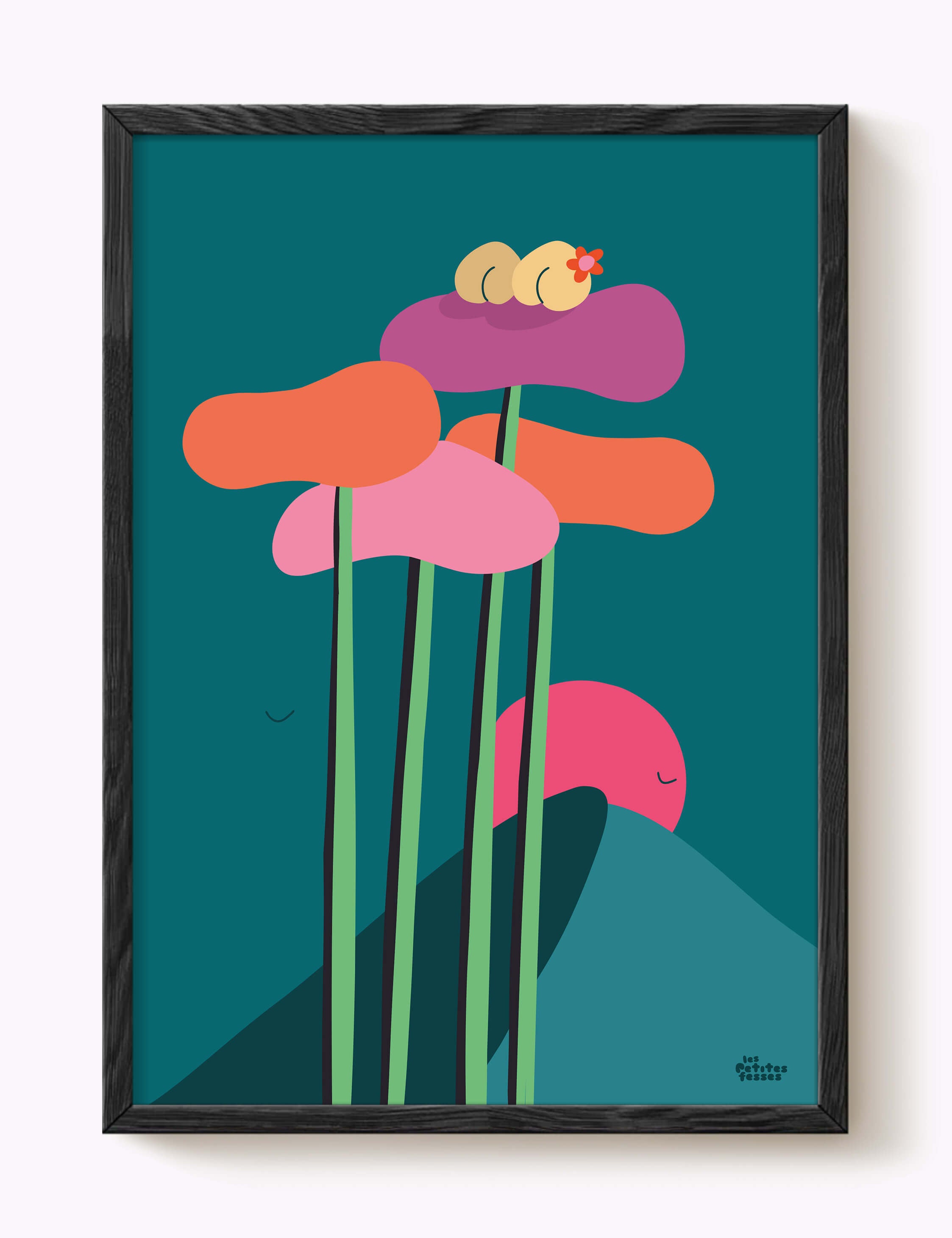 Affiche Sunset sur les pins